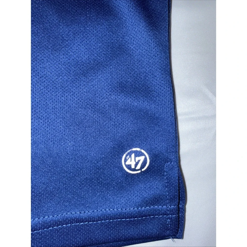 Chicago Cubs MLB '47 Mens Sz XL Royal Blue Performance Short Sleeve Polo